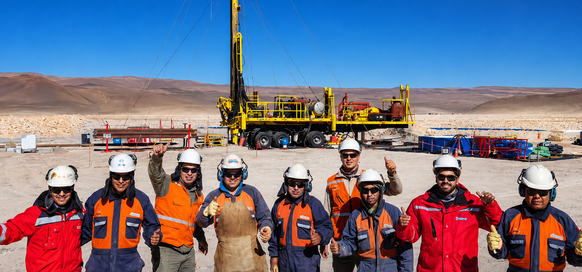 Equipo de Hidrotec en terreno